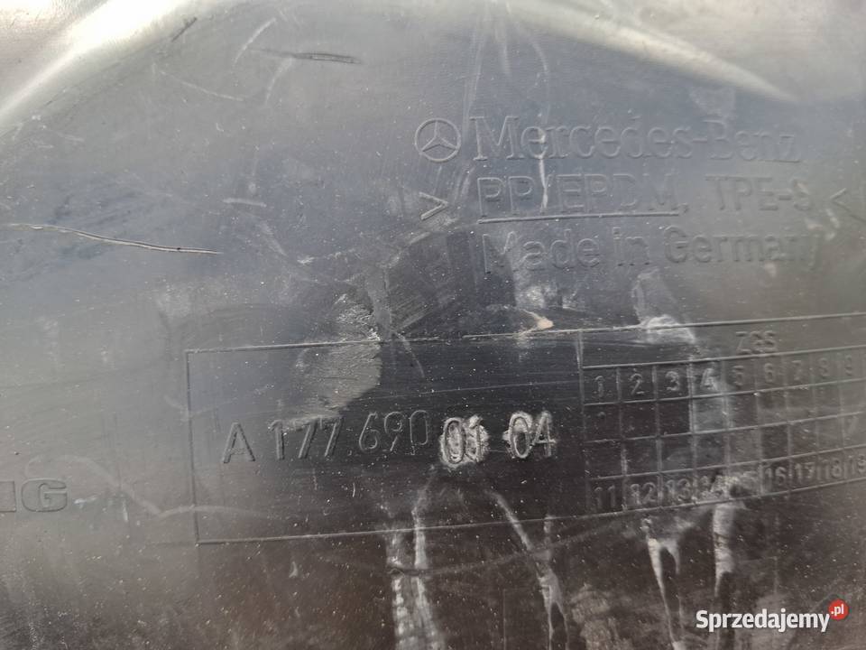 MERCEDES AKLASA W177 NADKOLE LEWY PRZÓD LEWE osobowe Nadkola Bieleń