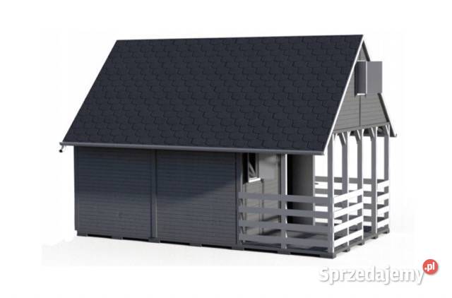 DOMEK LETNISKOWY DREWNIANY CAŁOROCZNY 5m7m 15mm Altany i wiaty