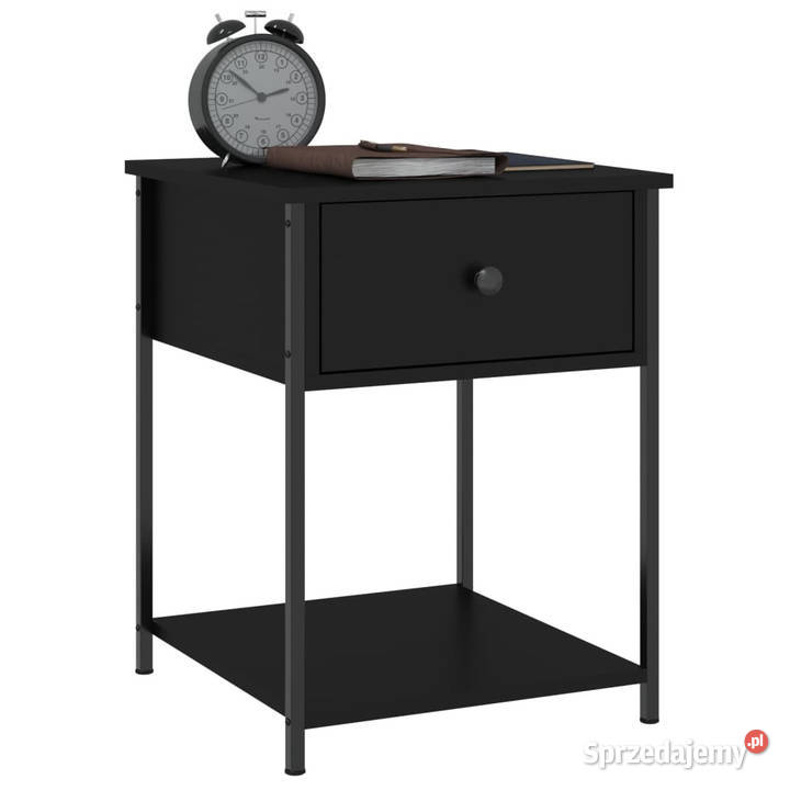 Stoliki nocne 2 czarne 44x45x58 WM825844 Nocne