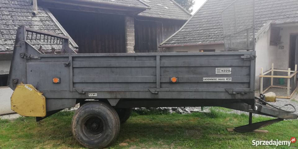 Rozrzutnik obornika jednoosiowy 45 tony N228 nieuszkodzony