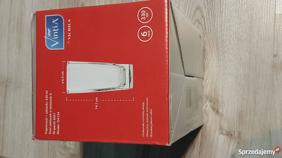 Zestaw 6 szklanek Vintia Vicrila Acapulco 300ml Wieliczka