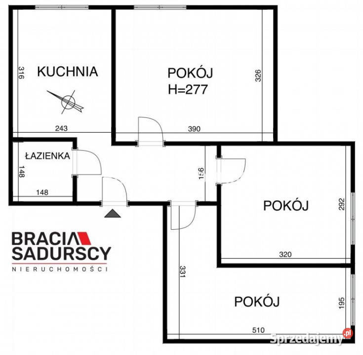 Mieszkanie Kraków 514m2 3 pokoje sprzedam