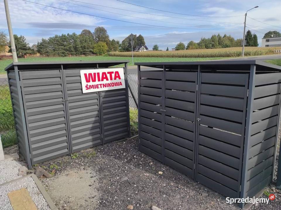 Trzydrzwiowa wiata śmietnikowaestetyczne Jastrzębie-Zdrój sprzedam