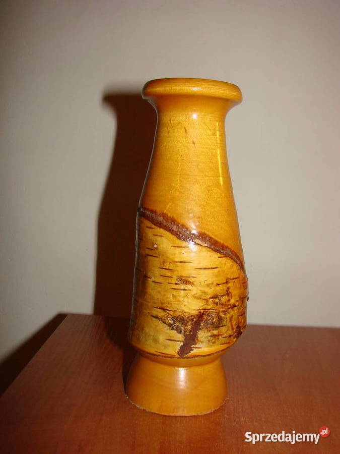 drewniany brzozowy wazon Pruszcz Gdański sprzedam