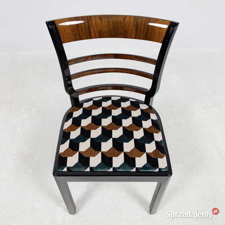 Komplet 6 krzeseł jadalnianych art deco Łowęcin