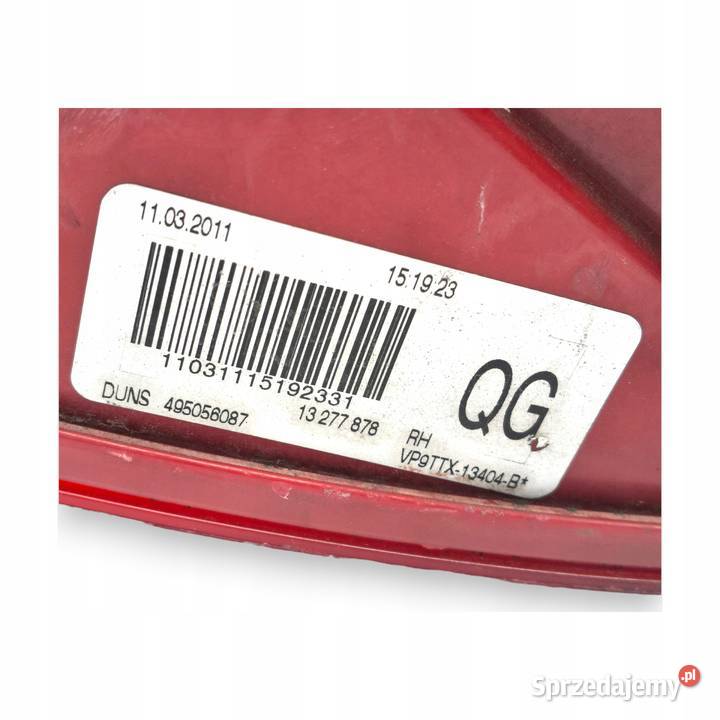 LAMPA PRAWA Opel Insignia 200814 tylna tylnia osobowe Chełm