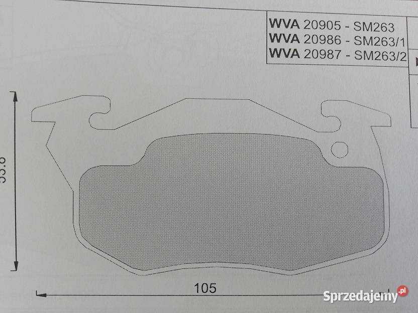 Klocki hamulcowe kpl przód CITROEN AX C15 ZX