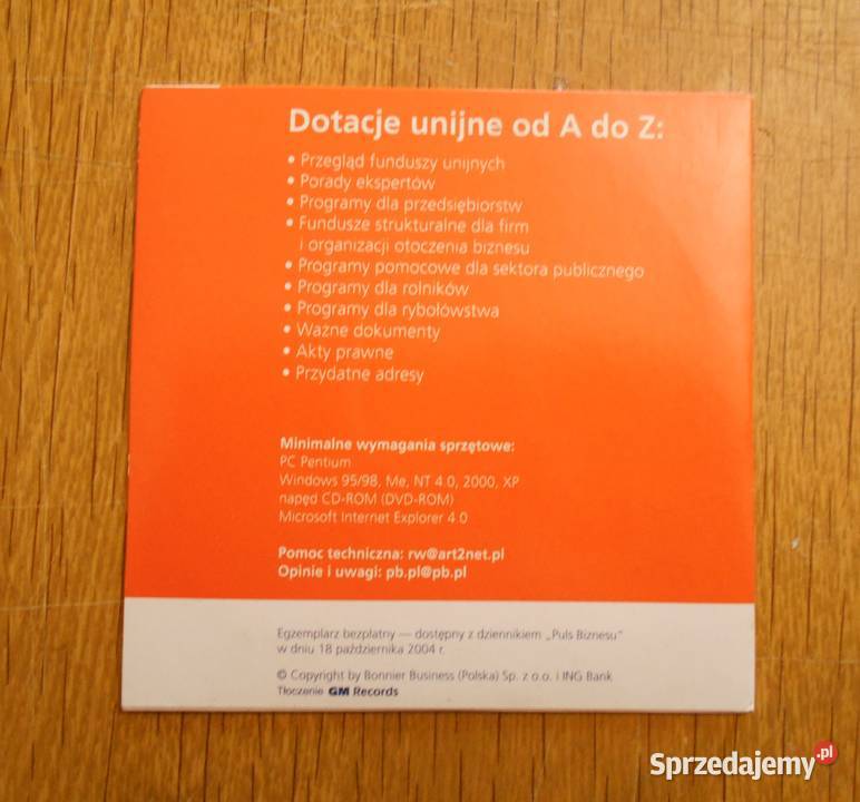 Puls Biznesu Dotacje unijne A do Z Parczew sprzedam