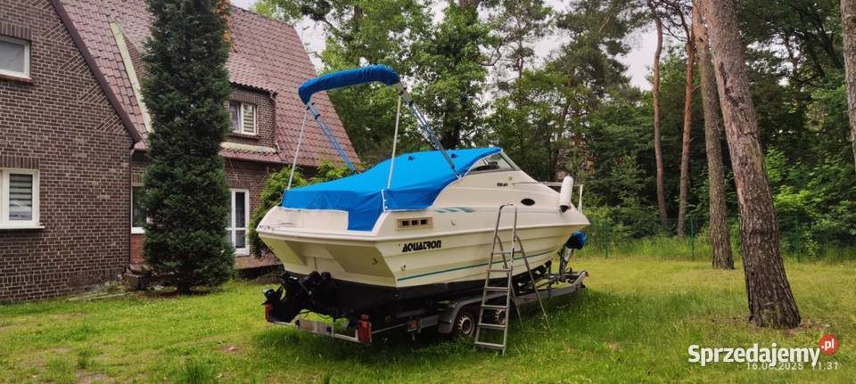Łódź kabinowa motorowa AQUATRON 2165 AFT jacht Samociążek