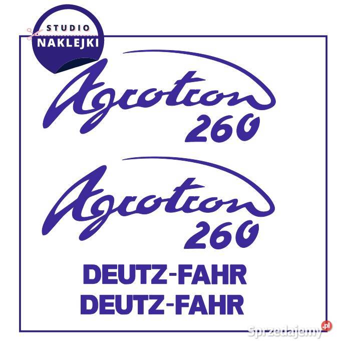 Naklejki DeutzFahr Agrotron 260 Ciągnik Traktor świętokrzyskie Łagów