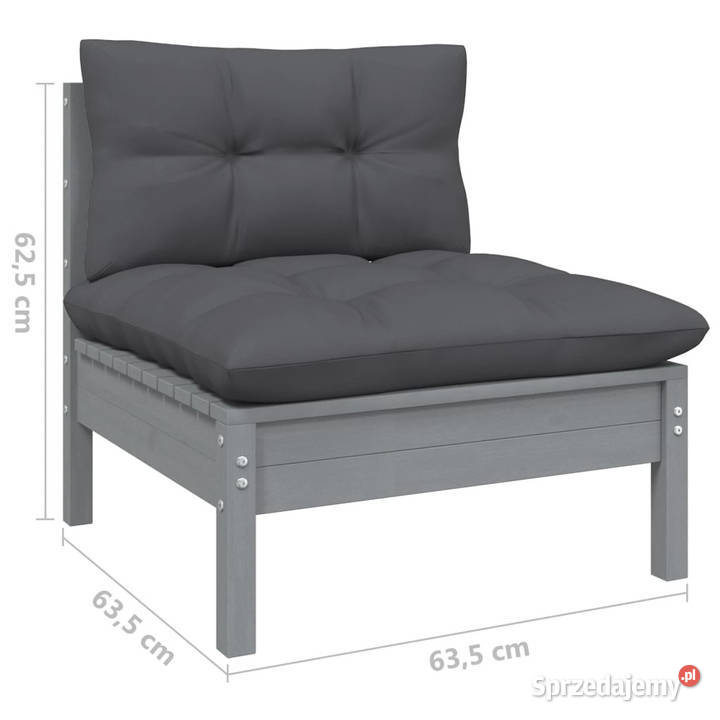 2osobowa sofa ogrodowa z antracytowymi Warszawa sprzedam
