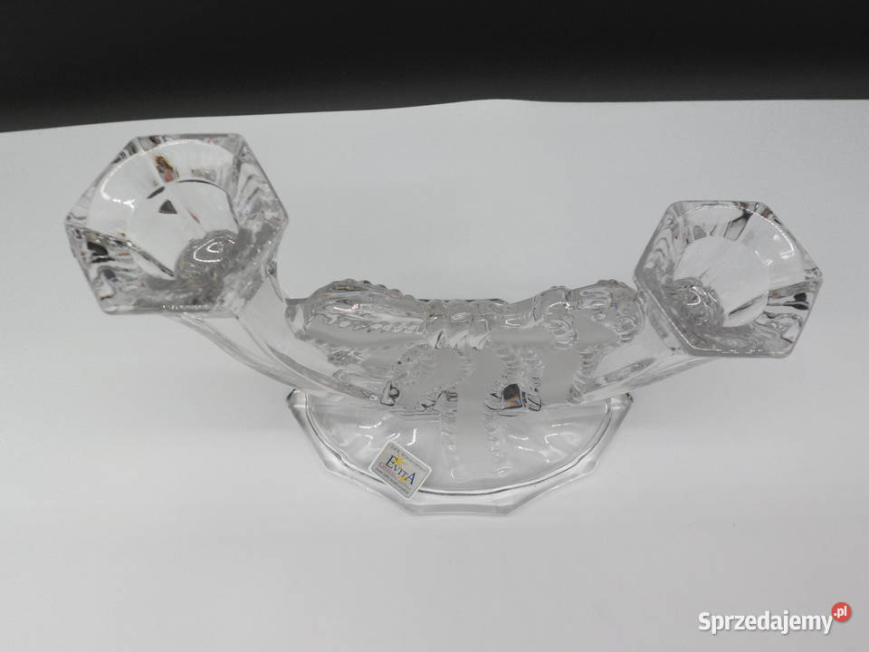 Kryształowy Świecznik Dwuramienny EVITA CRYSTAL wielkopolskie Raszków sprzedam