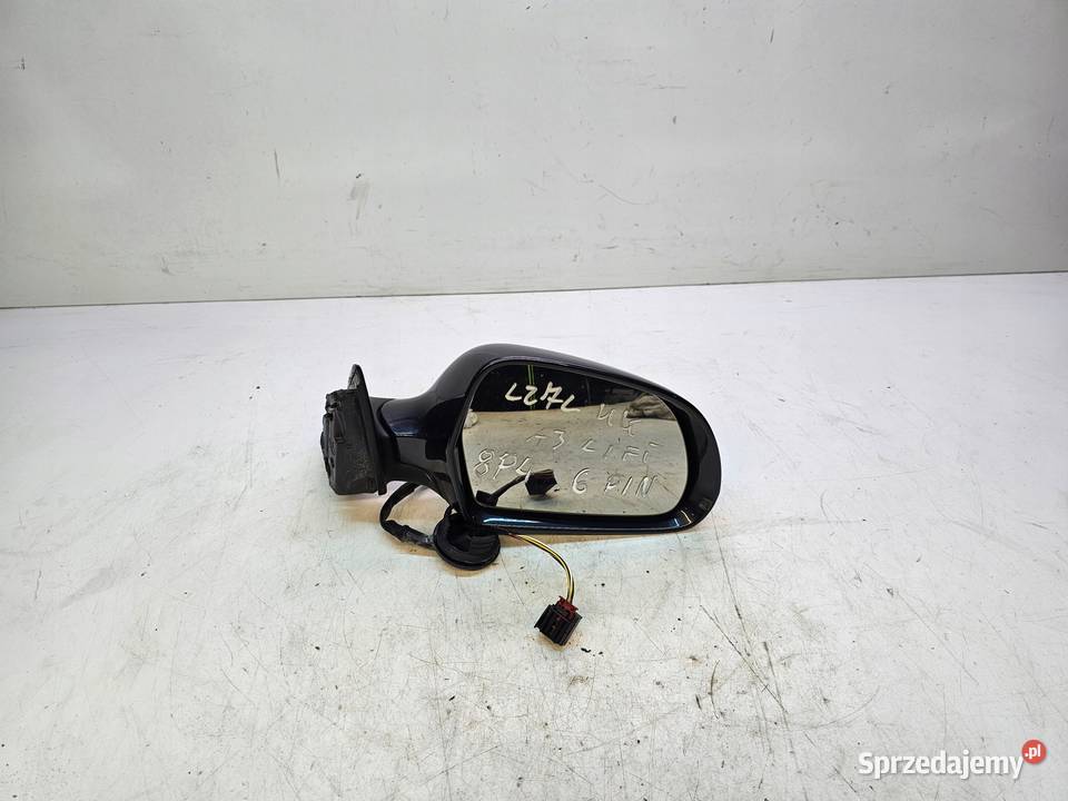 LUSTERKO PRAWY PRZÓD AUDI A3 8P4 LZ7L 6 PIN UK Przystajń