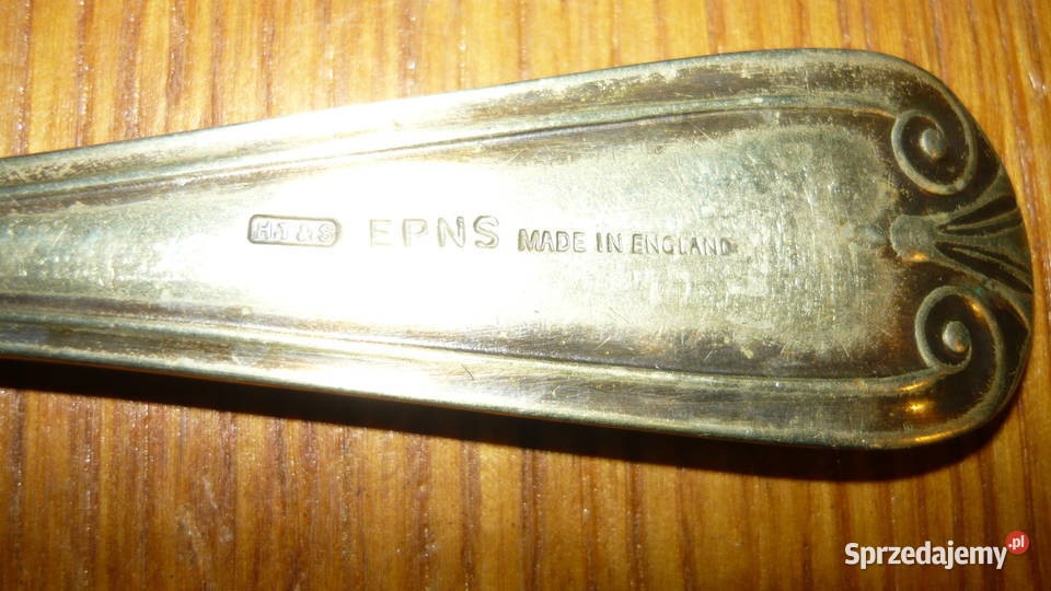 Łyżka posrebrzana EPNS w owoce winogrona do Sokółka