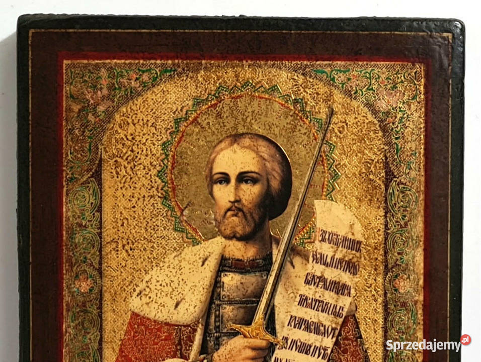 Ikona Święty Aleksander Newski 020 mazowieckie Warszawa