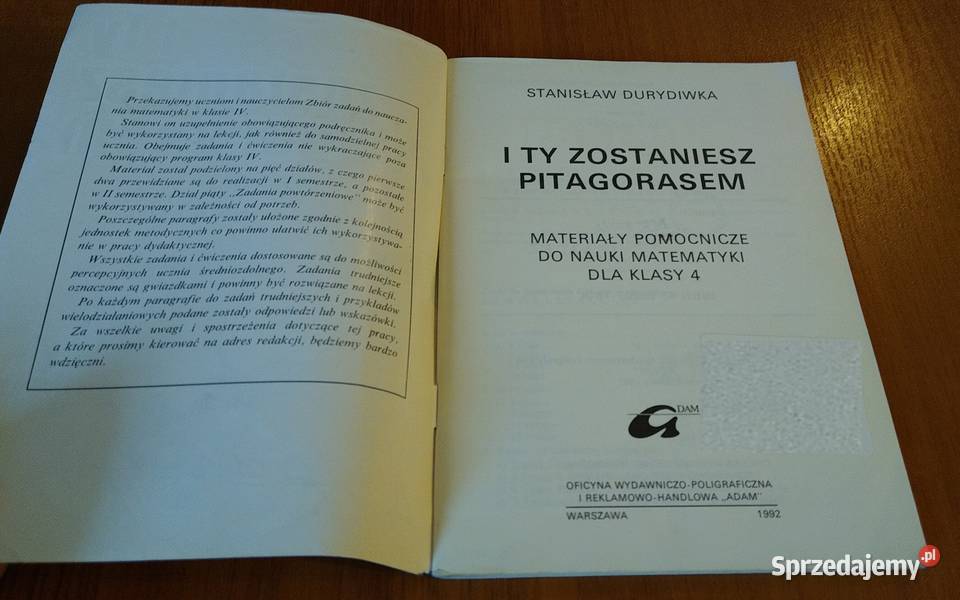 I ty zostaniesz Pitagorasem materiały pomocnicze Gdańsk