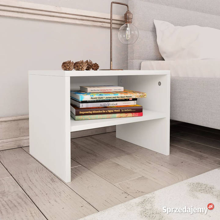 Szafki nocne 2 białe 40x30x30 materiał Nocne Warszawa