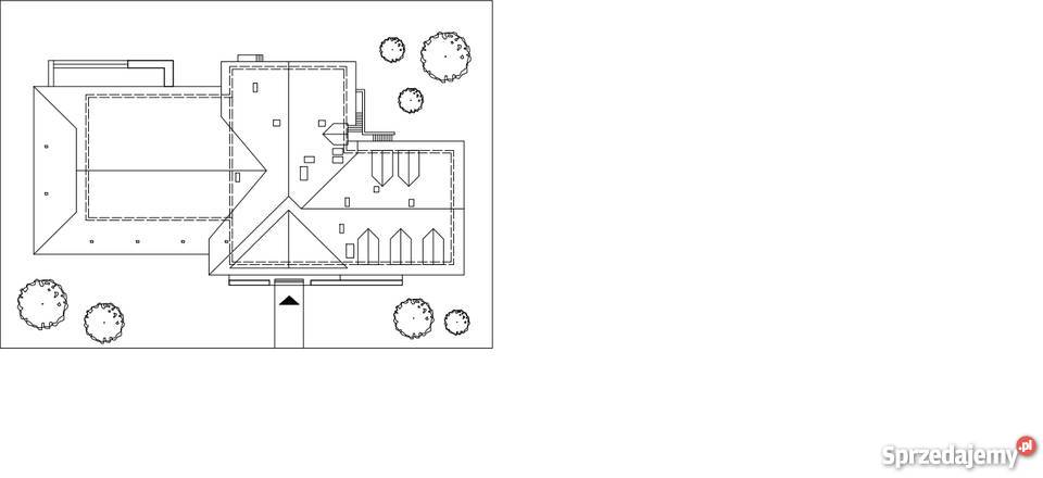 Projekt budynku rzut z góry Cykada 3 format dwg Usługi Bukowa