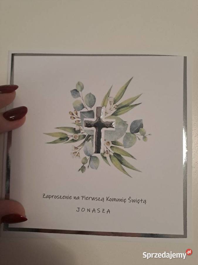 Zaproszenia na pierwszą komunię Strzebiń