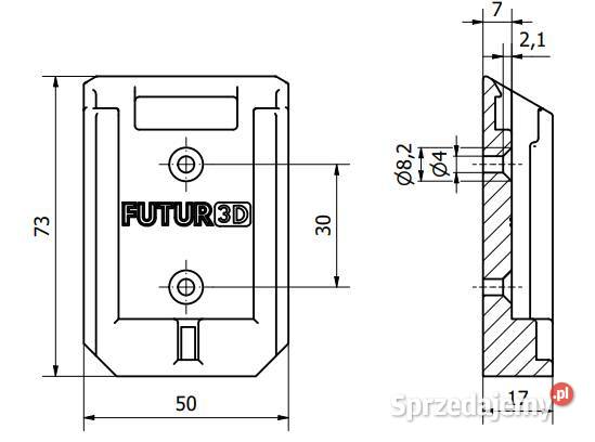 Uchwyt wieszak na akumulator Niteo 20V system Wieszaki ścienne