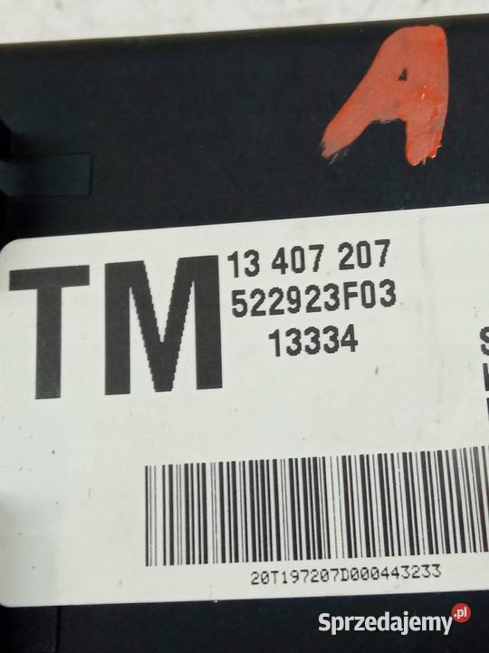 MODUŁ ŚWIATEŁ 13407207 Opel Insignia I 20082017