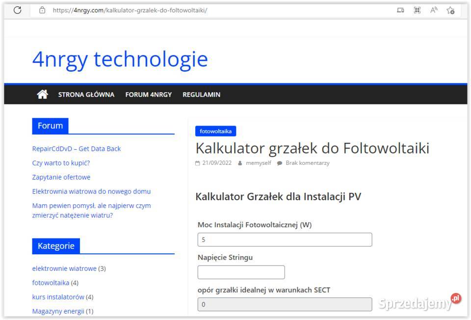 Grzałka do fotowoltaiki grzałka baterie Produkcja Lublin