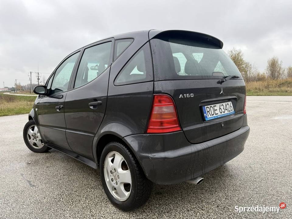 Mercedes A160 Ładnny Zadbanny 2001 Niski czarny podkarpackie Dębica
