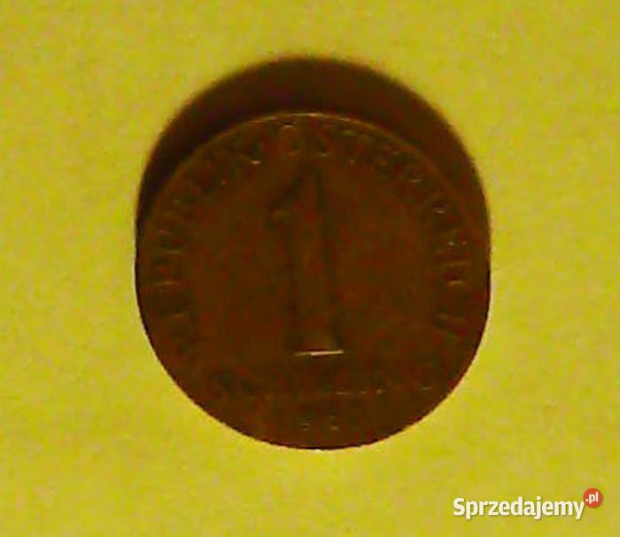 Moneta 1 austriacki szyling z 1967 r na rewersie małopolskie Kraków