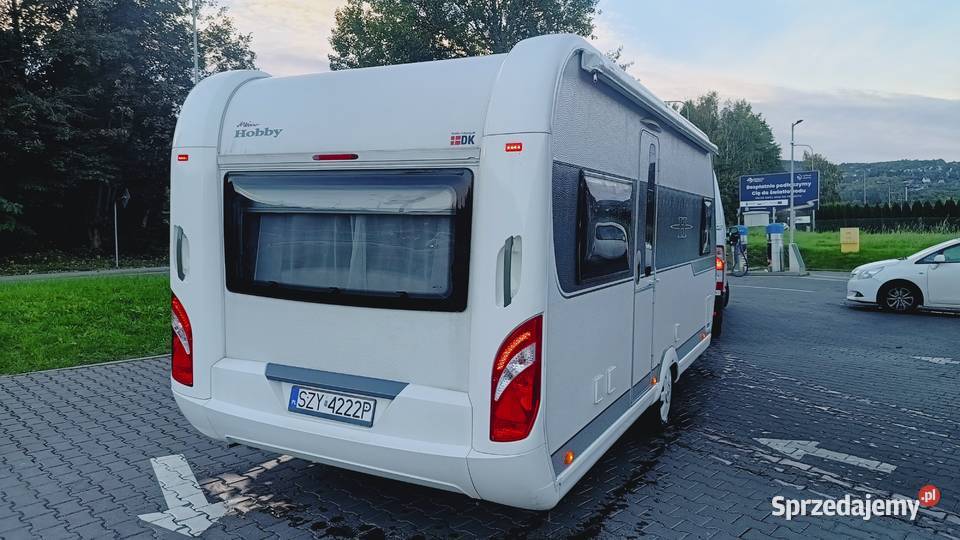 przyczepa kempingowa HOBBY PERFECT KLIMA śląskie Międzybrodzie Bialskie