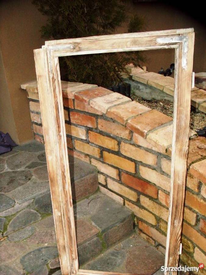 Stare okno rama okienna retro loft lustro Ełk