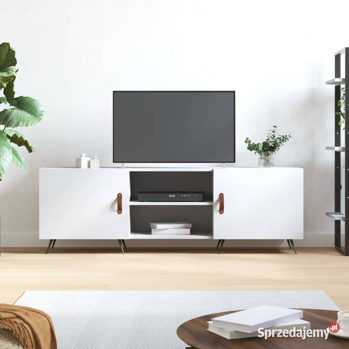 Szafka pod TV biała 150x30x50 materiał RTV Warszawa sprzedam