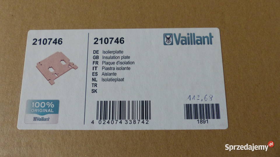 Vaillant izolacja palnika do VK1641XE Koszalin
