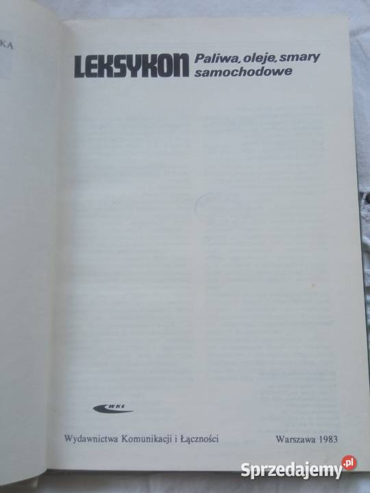 Leksykon paliwa oleje smary Szczecin