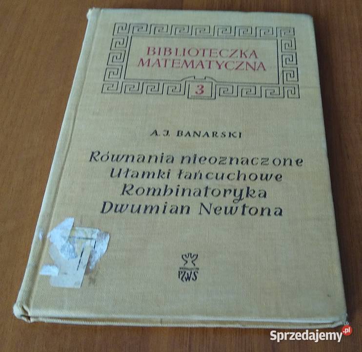 Równania nieoznaczone Ułamki łańcuchowe Podręczniki Gdańsk