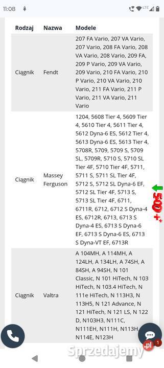 Wtryskiwacz 0445110408 valtra Fendt Massey