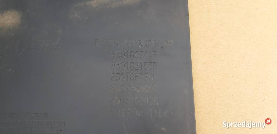 RENAULT ARKANA ZDERZAK TYLNY TYŁ DOKŁADKA