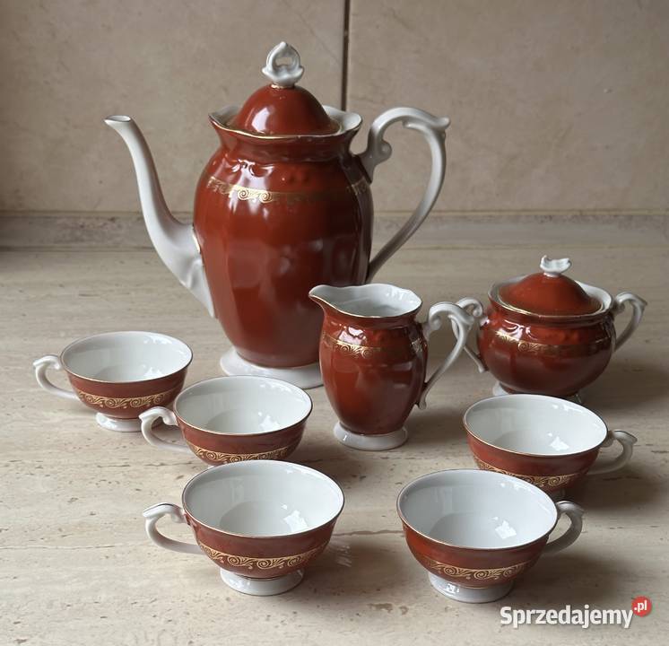 Serwis kawowy Ćmielów z lat PRLu Łódź