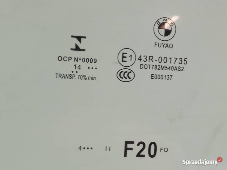 SZYBA DRZWI LEWY PRZÓD 14 R 5D HB Bmw Seria 1 II sprzedam