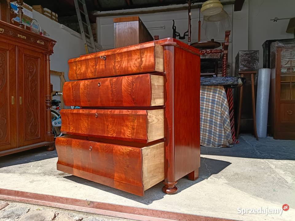 Zabytkowa Komoda Mahoniowa w stylu Biedermeier