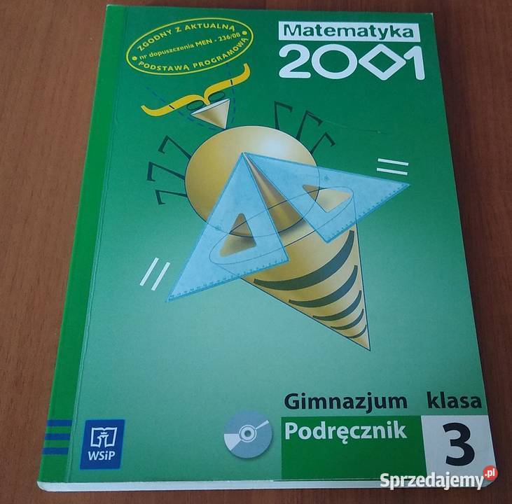 Matematyka 2001 Klasa 3 Gimnazjum Podręcznik CD Rok wydania 2009 Gdańsk