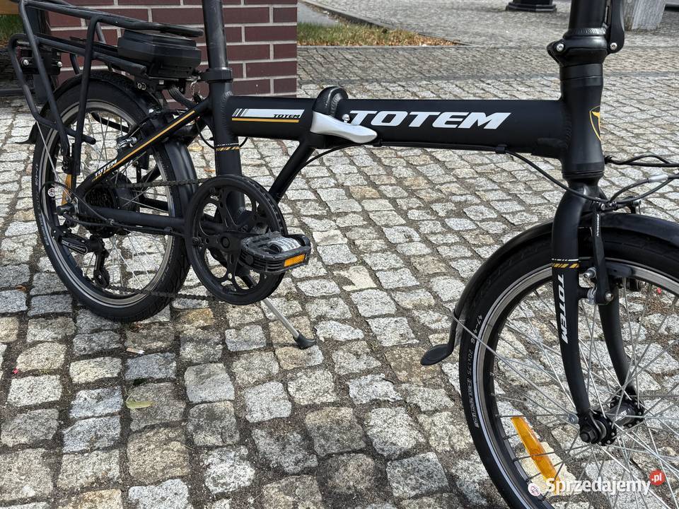 Rower Elektryczny Totem Składany Czarny Męski Poznań