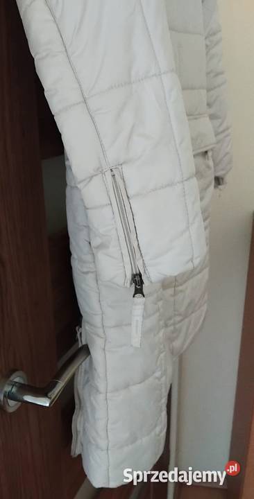 Długa kurtka kremowa Piaseczno