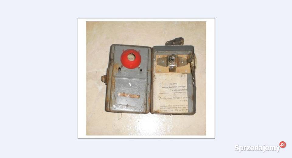 stara latarka na prąd płaski Olkusz