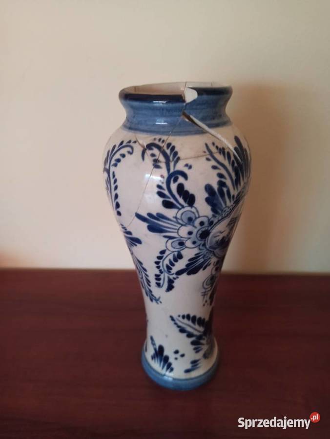 Delft Deco wazon ręcznie malowany porcelana Bielsko-Biała