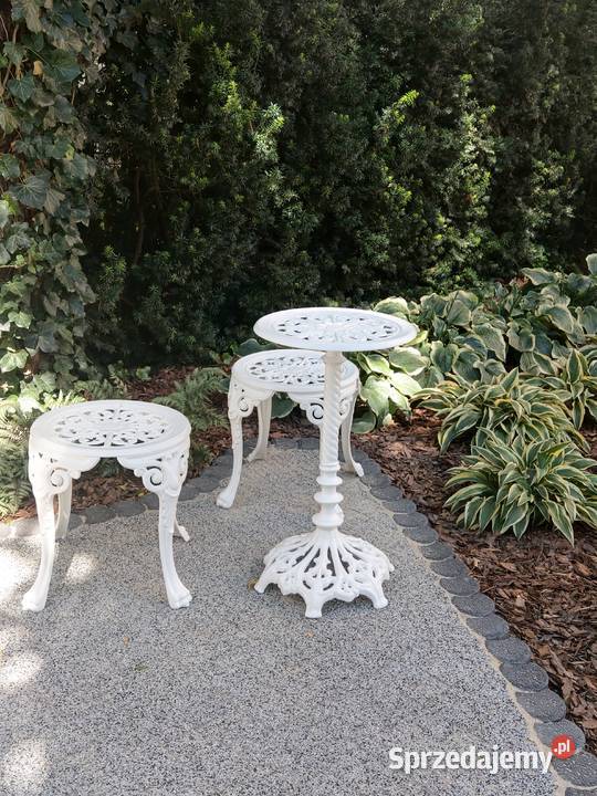 Stół mini żeliwny ogrodowy meble producent 38 Gołdap