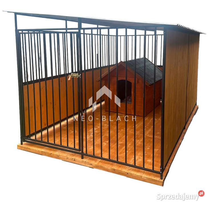 Kojec psów 2x3m Drewniana podłoga ściana Dąbrowa Górnicza