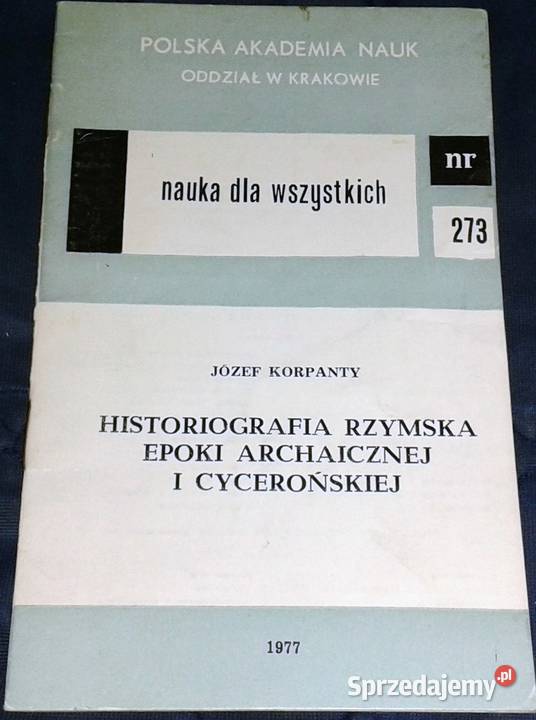 Historiografia rzymska epoki archaicznej i Chełm sprzedam