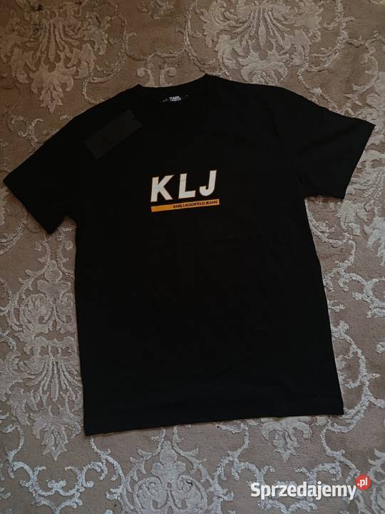 Tshirt bawełniany Karl Lagerfeld Jeans czarny Białystok