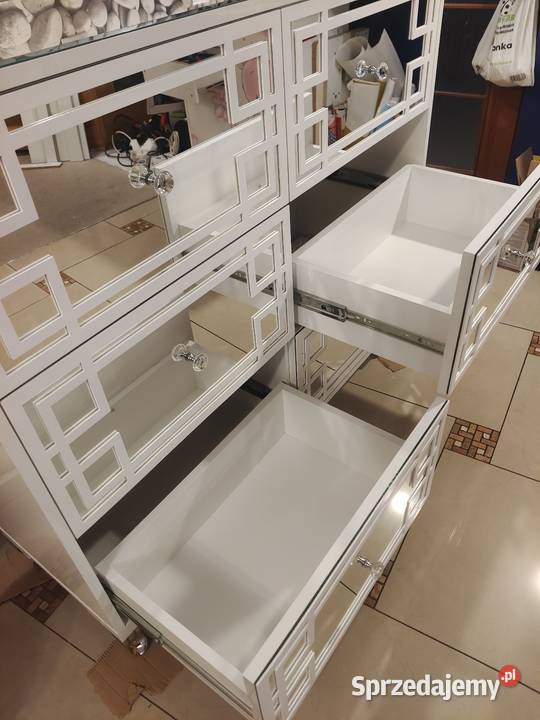 Komoda 6 szuflad wysoki połysk Glamour 120 Meble małopolskie Nowy Sącz