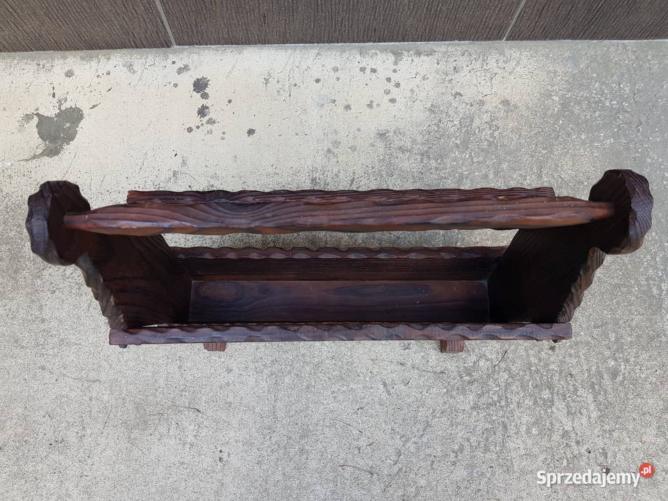 Donica drewniana dekoracja do ogrodu na balkon Warszawa